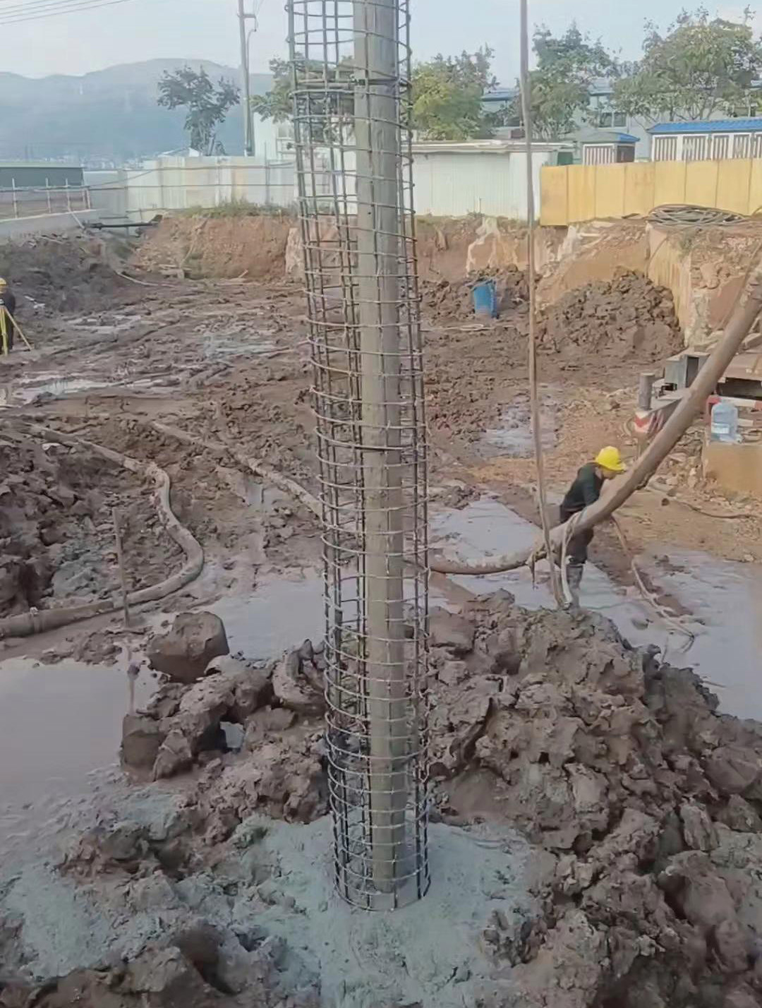 济南历城区长螺旋钻孔压灌桩